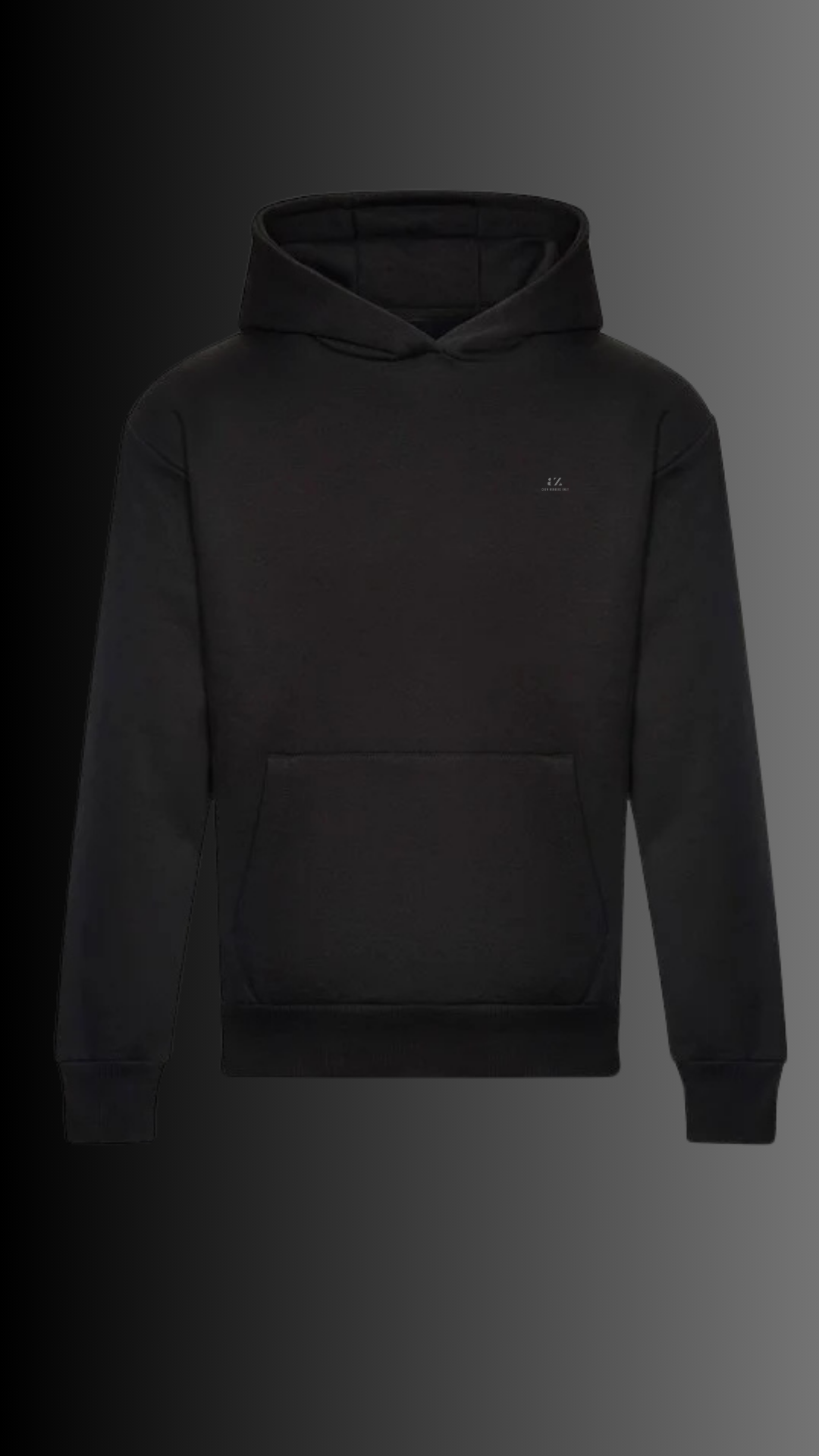 Crew Members Only Oversize Hoodie Black/Grey